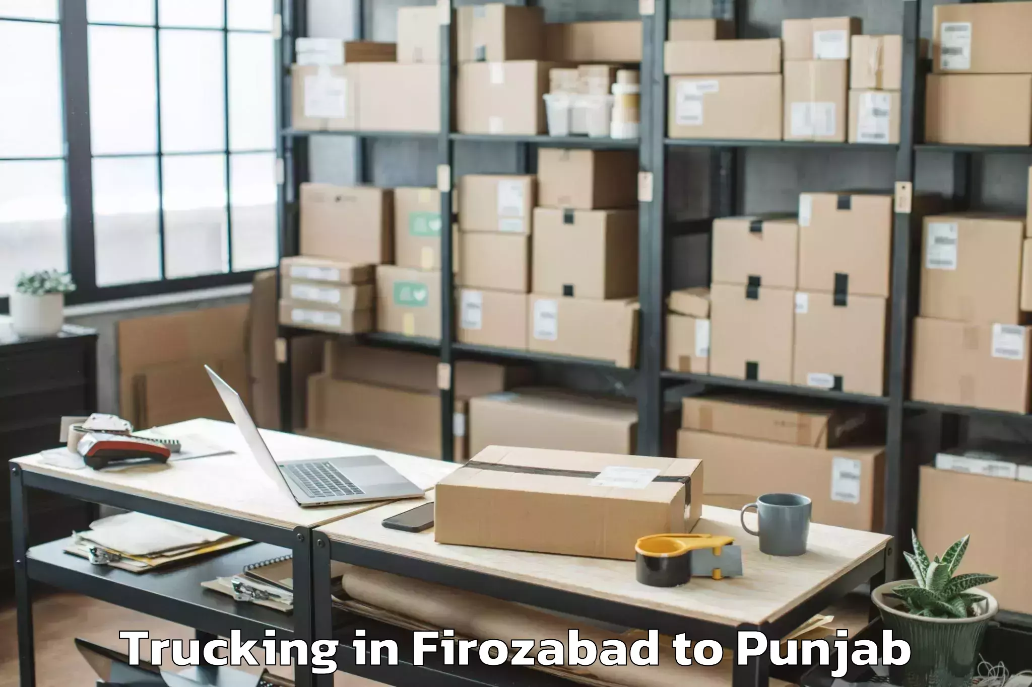 Top Firozabad to Garhdiwala Trucking Available